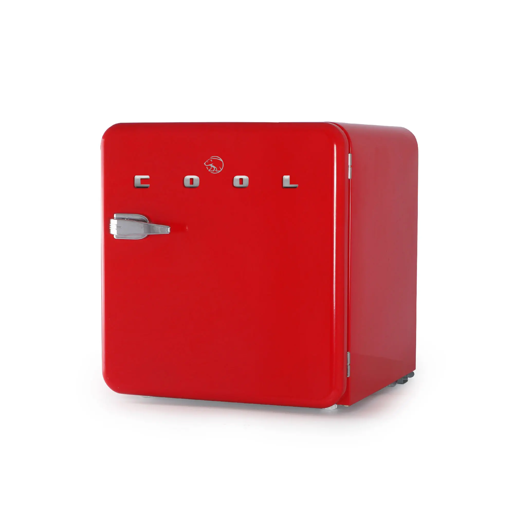 CCRR16HR Commercial Cool Retro 1.6 cu. ft. Freestanding Mini Fridge with Freezer - Red-1