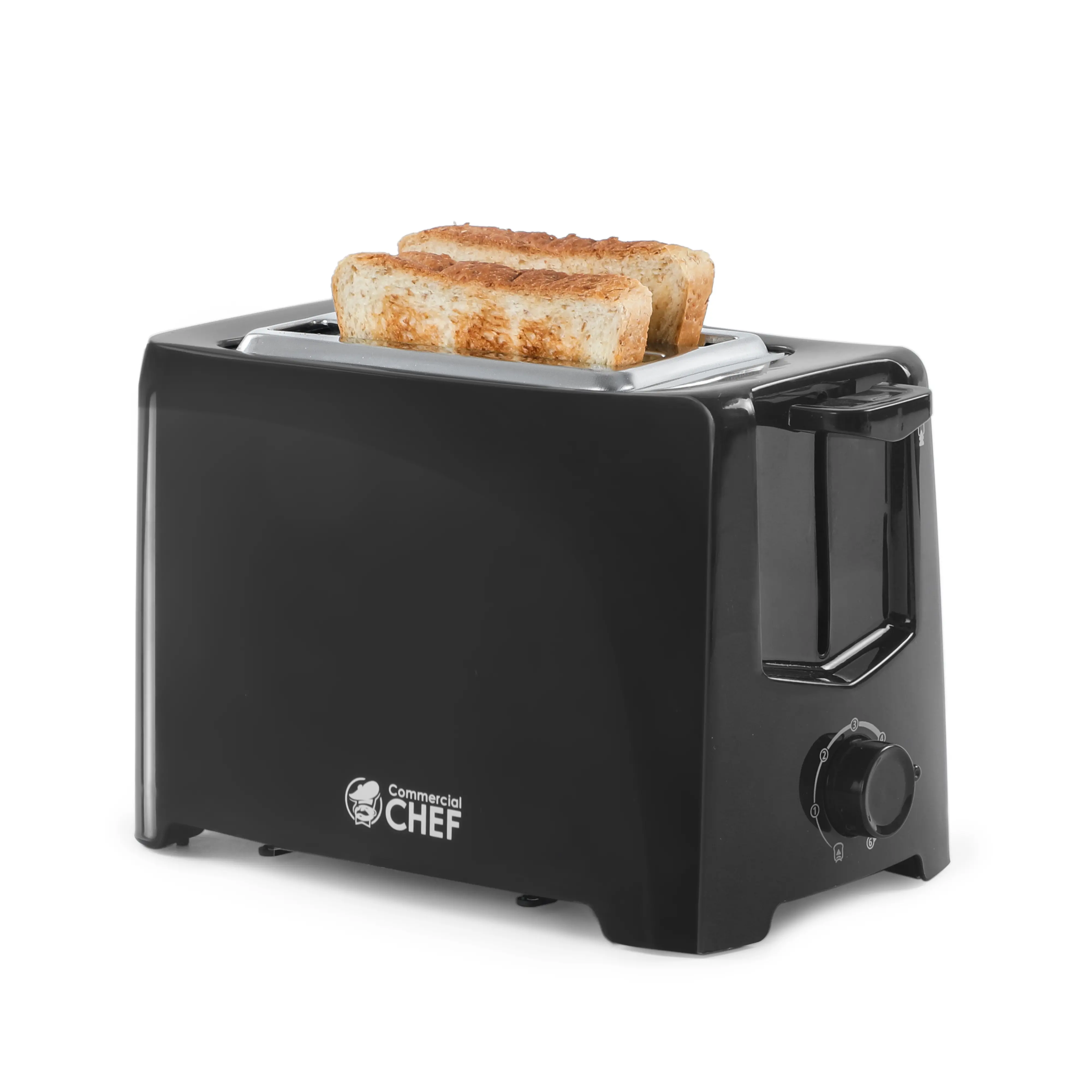 CCT2201B Commercial Chef Extra Wide 2-Slot Toaster - Black-1