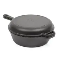 CHFL3CC Commercial Chef 3 Quart Dutch Oven with Skillet Lid