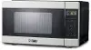 CHM009 Commercial Chef 0.9 Cu Ft Countertop Microwave - Black and Stainless Steel
