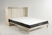Murphy Express White Queen Cabinet Bed