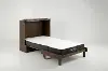 Murphy Express Brown Twin Cabinet Bed