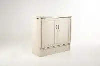 Murphy Express White Twin Cabinet Bed