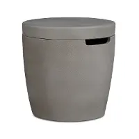 133-SHD Eldora Round Shade Concrete Propane Tank Cover and Side Table