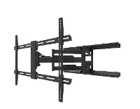 Kanto Black Full‑Motion TV Wall Mount for 40 –90  TVs – Extends 28 