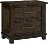 Montana Espresso Brown Nightstand with Wireless Charger
