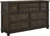 Montana Espresso Brown 8-Drawer Dresser