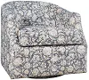 Lottie Blue Floral Swivel Chair
