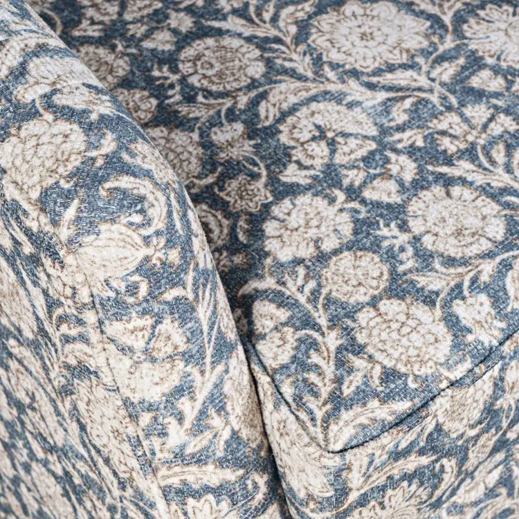 Lottie Blue Floral Swivel Chair-7