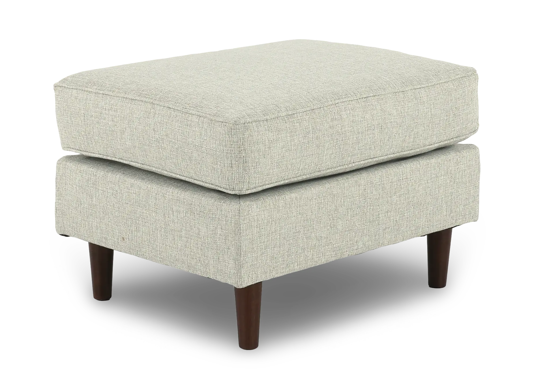 JOYOTT/MIST Joyce Kiwi Green Upholstered Ottoman-1