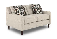 JOYLOV/PEPPER Joyce Beige Upholstered Loveseat