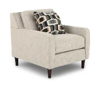 JOYCHA/PEPPER Joyce Beige Upholstered Accent Chair