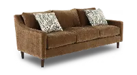 PAMSOF/MAHOGANY Pamela Mahogany Brown Sofa