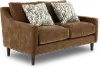 PAMLOV/MAHOGANY Pamela Mahogany Brown Loveseat