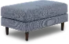 KATOTT/ATLANTIC Kathryn Atlantic Blue Ottoman