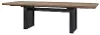 Elure Black and Latte Brown Extendable Dining Table