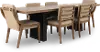 Elure Black and Latte Brown 7-Piece Extendable Dining Set
