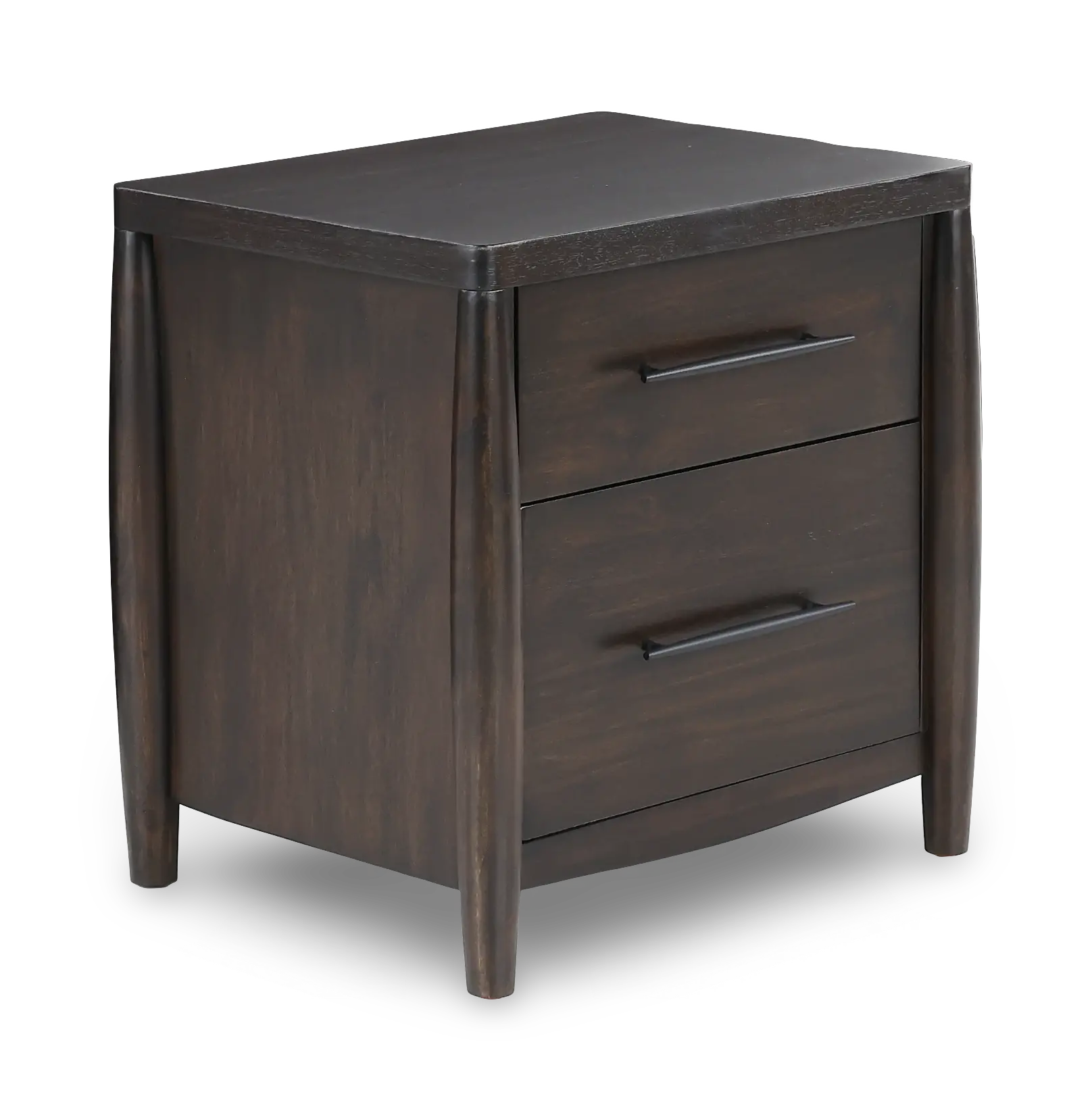 Koko Minx Brown 2-Drawer Nightstand-1