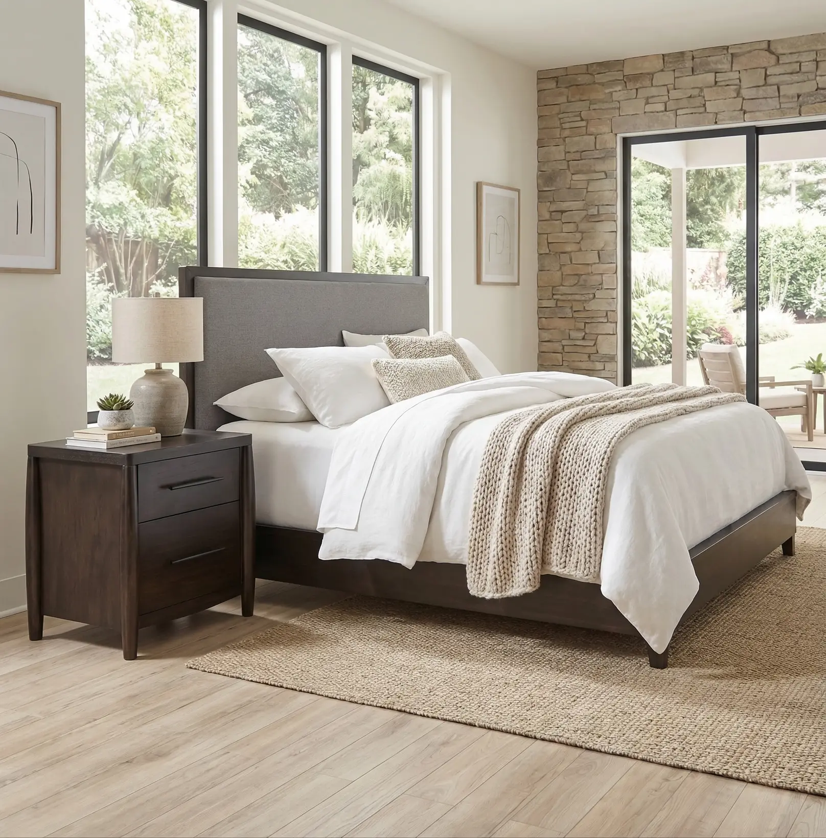 Koko Minx Brown 2-Drawer Nightstand-2