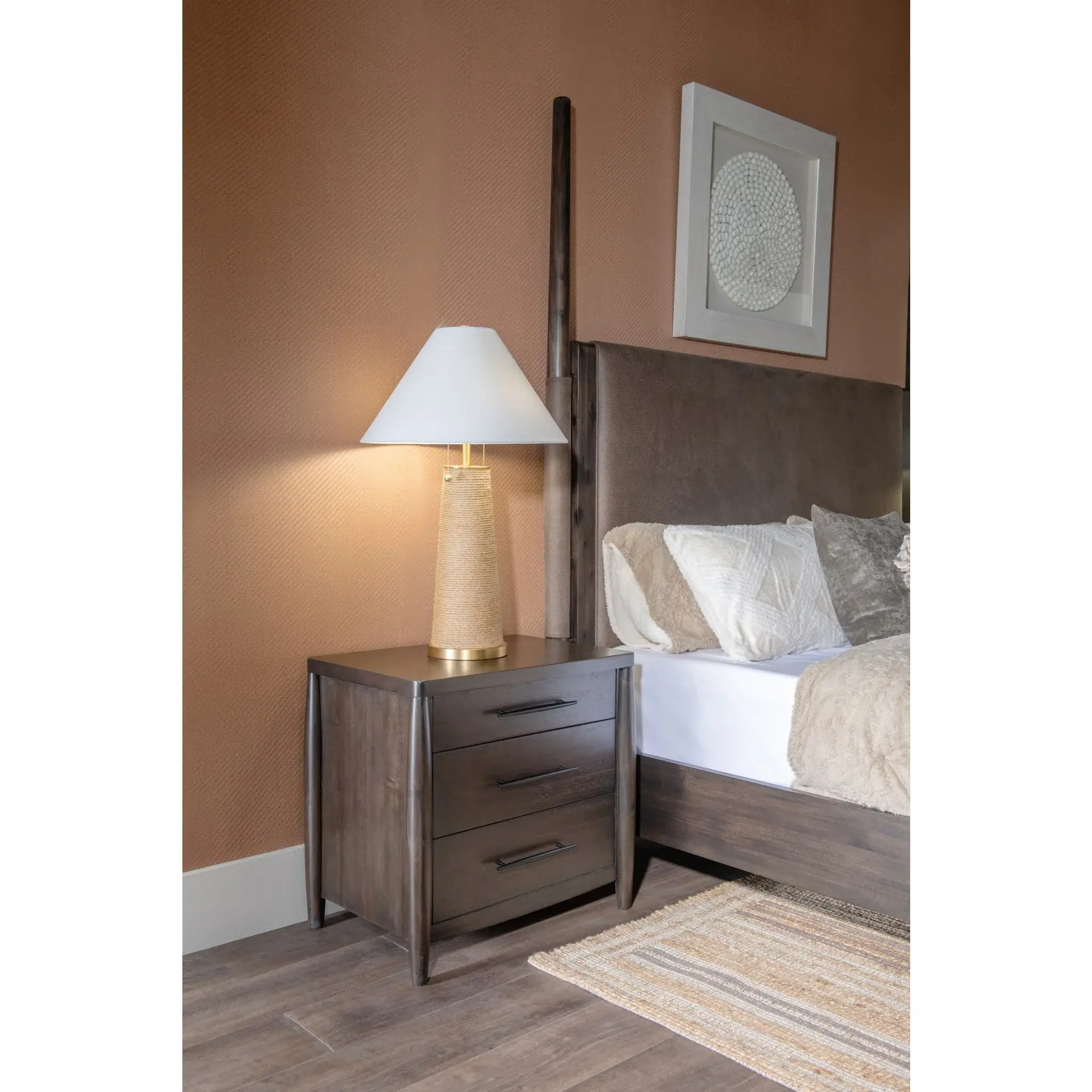 Koko Minx Brown 3-Drawer Nightstand-2