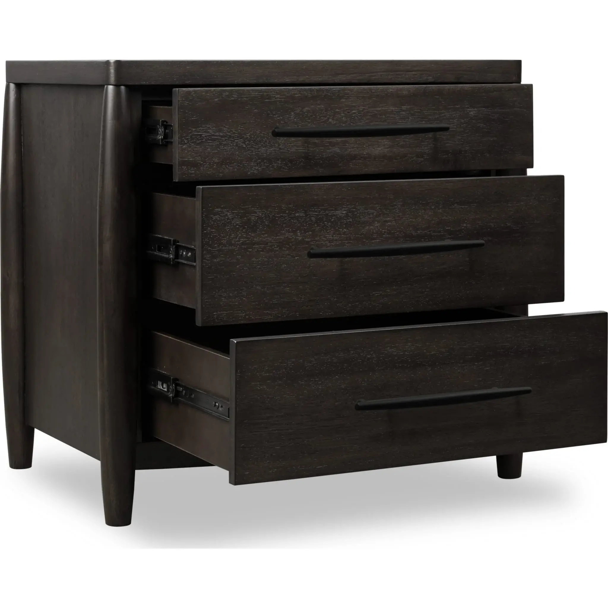 Koko Minx Brown 3-Drawer Nightstand-4