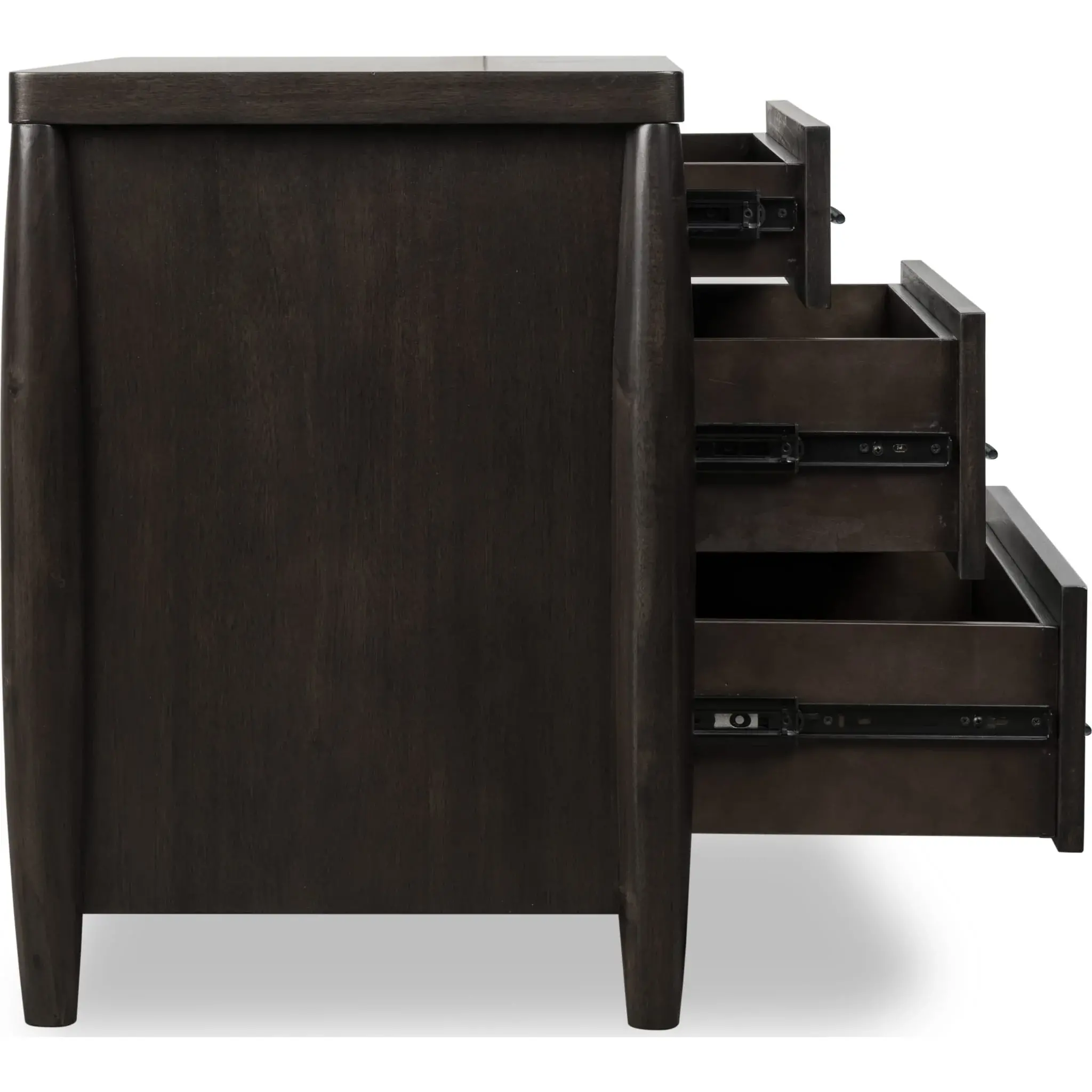 Koko Minx Brown 3-Drawer Nightstand-5