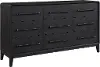 Elure Peppercorn Black 9-Drawer Dresser