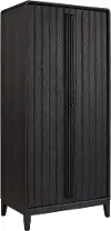 Elure Peppercorn Black Armoire