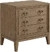 Elure Latte Brown 3-Drawer Nightstand