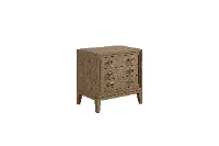 Elure Latte Brown 3-Drawer Nightstand