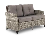 Ivy Gray Patio Loveseat