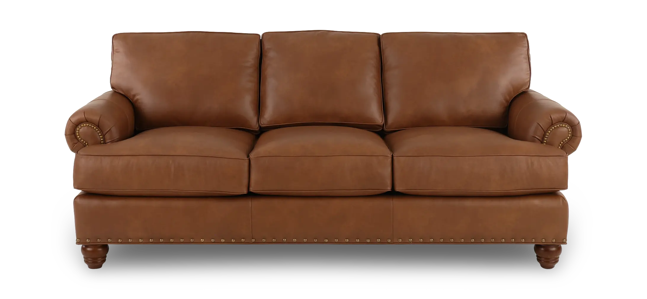 Teton Molasses Leather Sofa-4