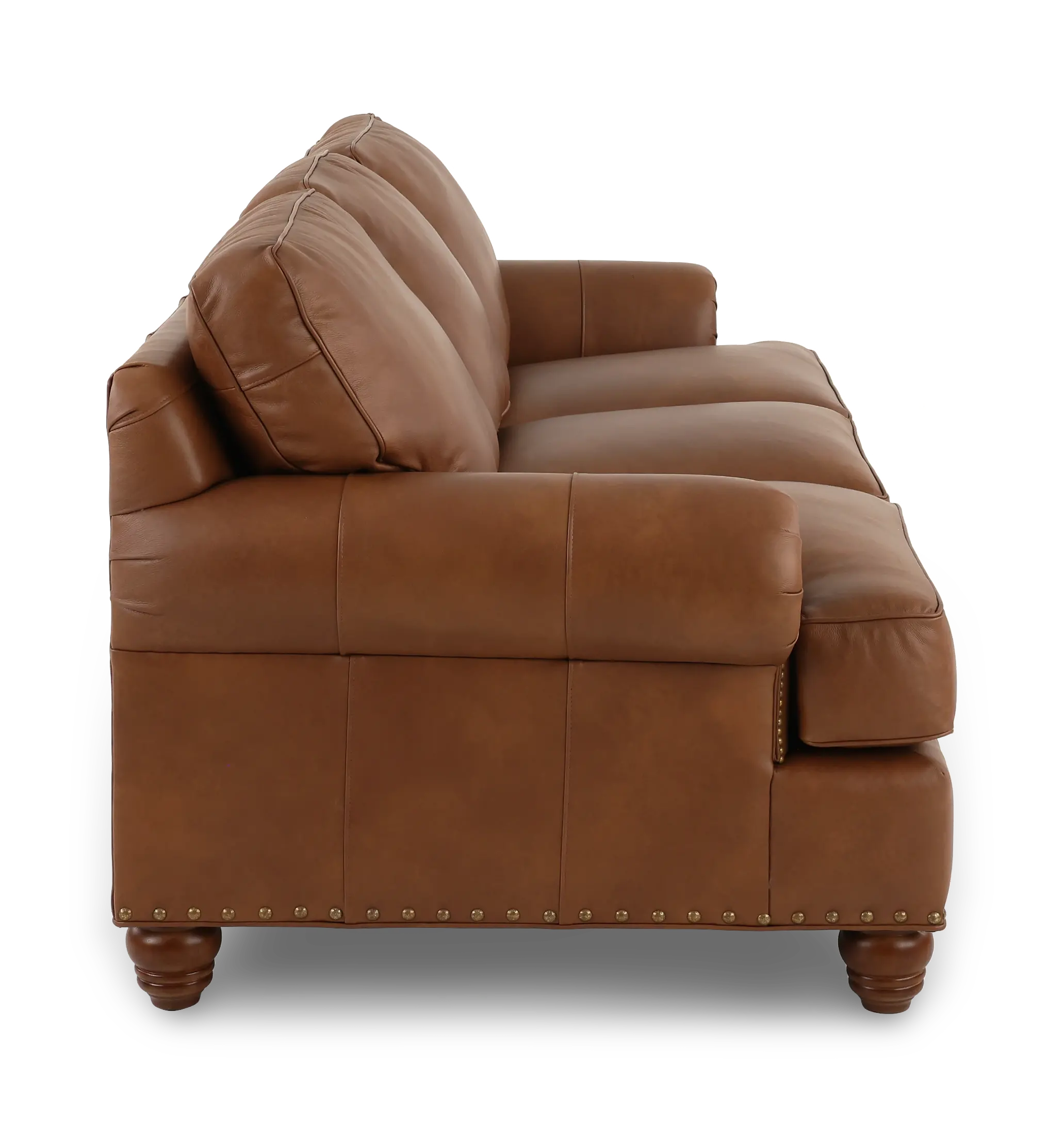 Teton Molasses Leather Sofa-5
