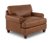 Teton Molasses Leather Chair