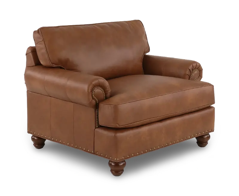 Teton Molasses Leather Chair
