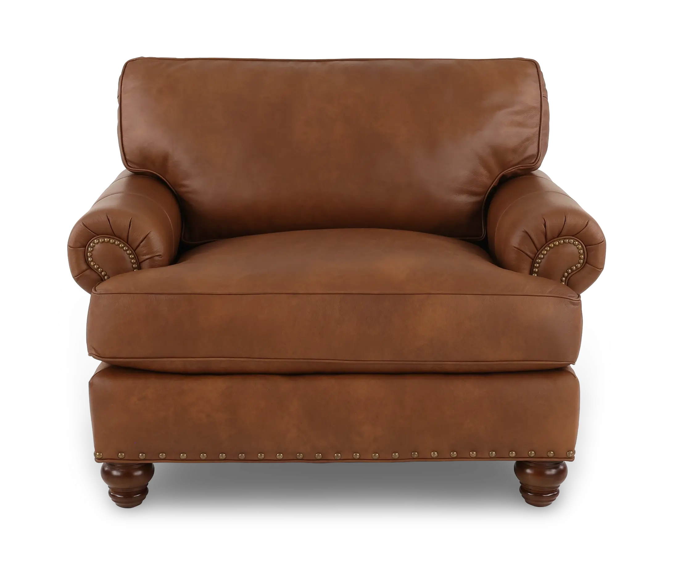 Teton Molasses Leather Chair-4