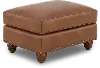 Teton Molasses Leather Ottoman