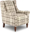 Teton Molasses Plaid Wingback Chair