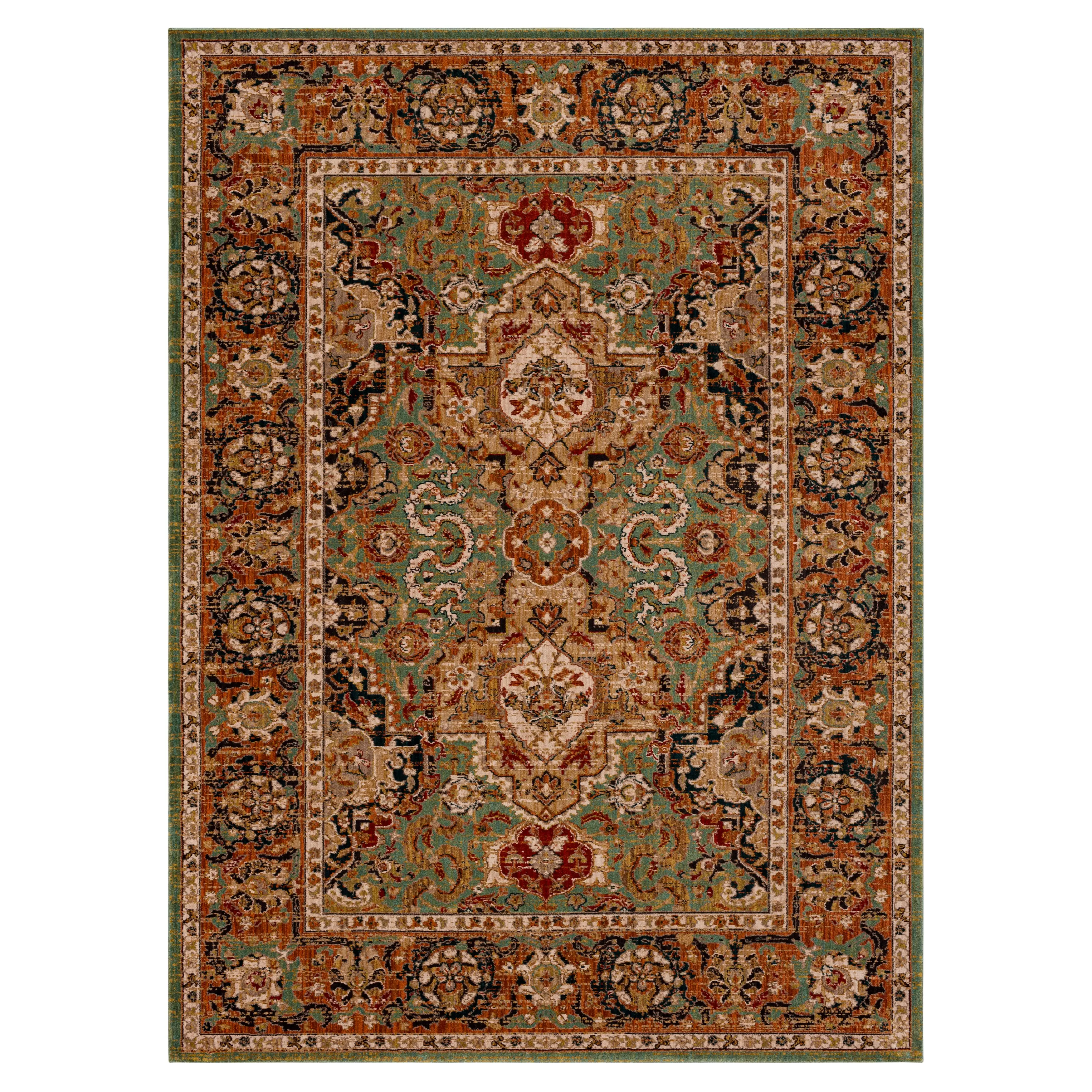 90938-50123/8X11 Dahar 8 x 11 Aquamarine Area Rug-1