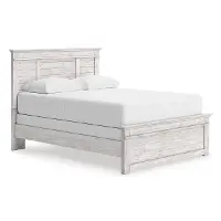 Whisper Whitewash Paneled Twin Bed