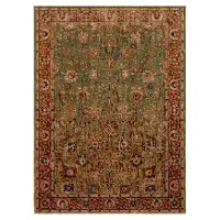 90668-50123/8X11 Myanmar 8 x 11 Aquamarine Area Rug