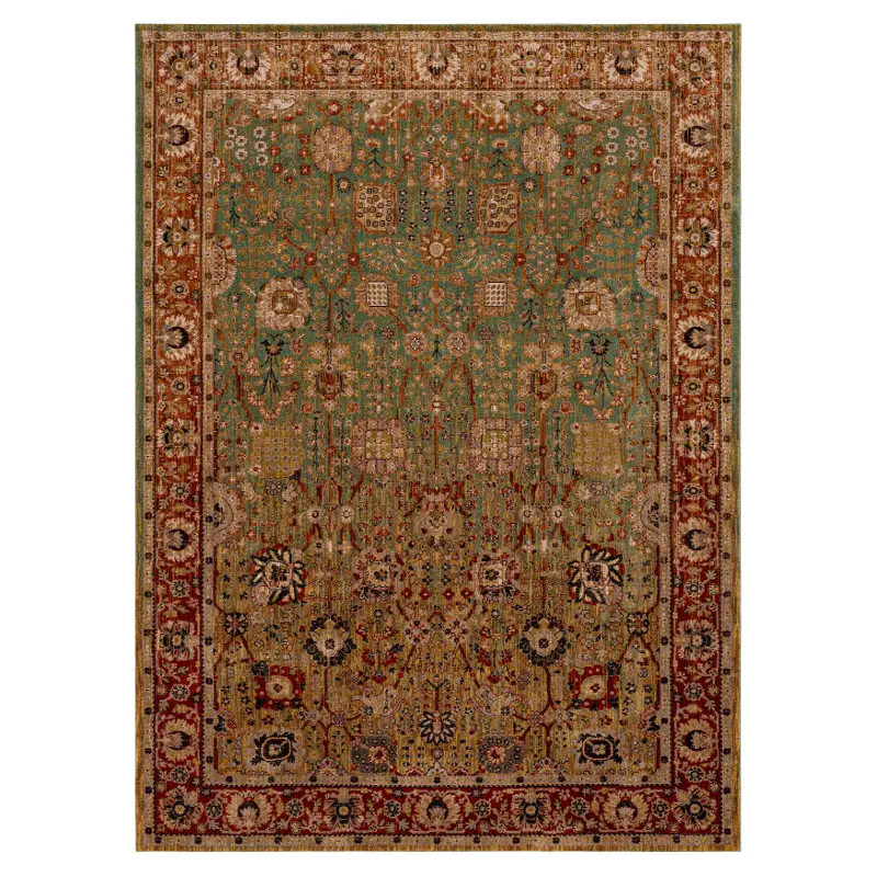 Myanmar 10 x 13 Aquamarine Area Rug