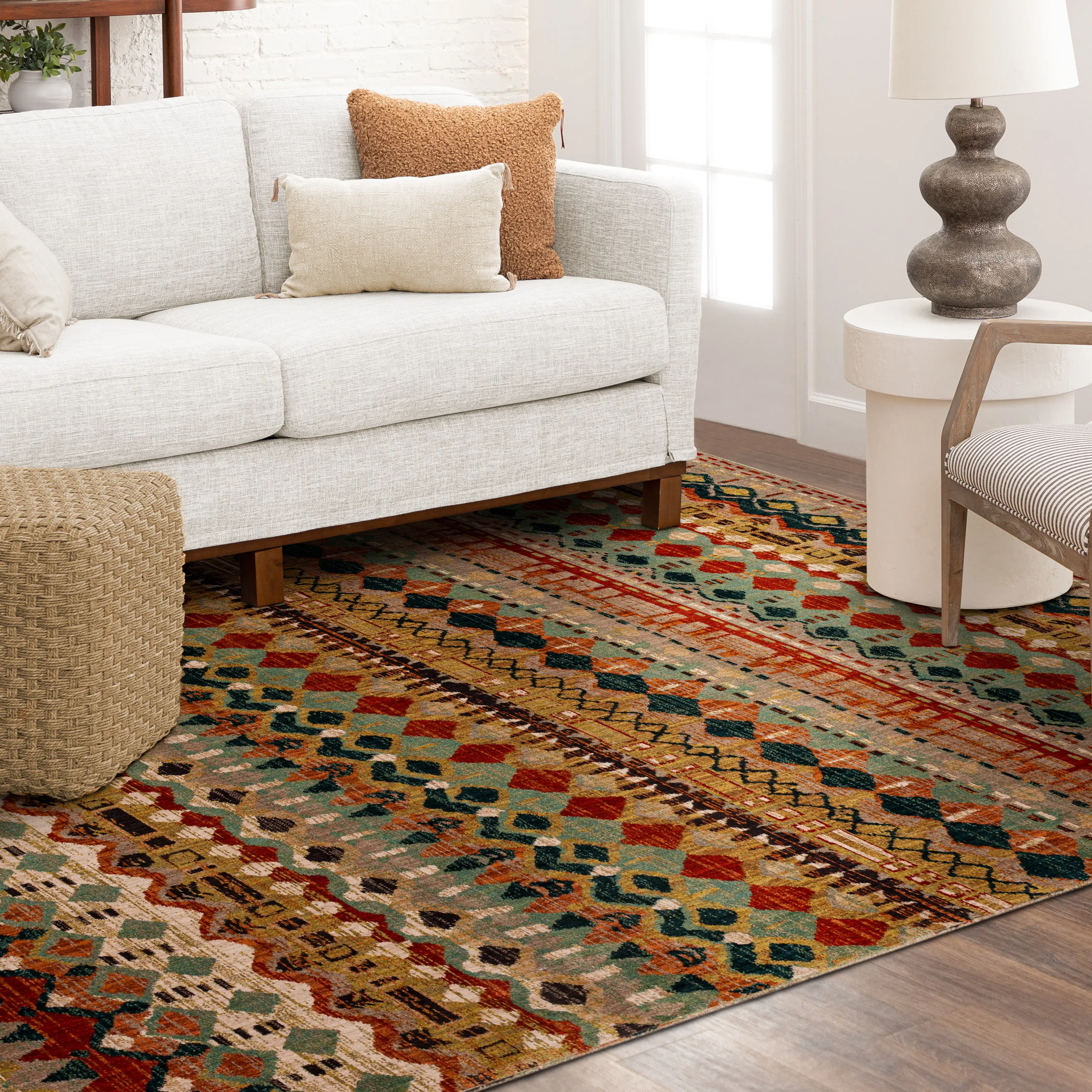 90932-80129-8X11 Saigon 8 x 11 Multicolor Area Rug-2