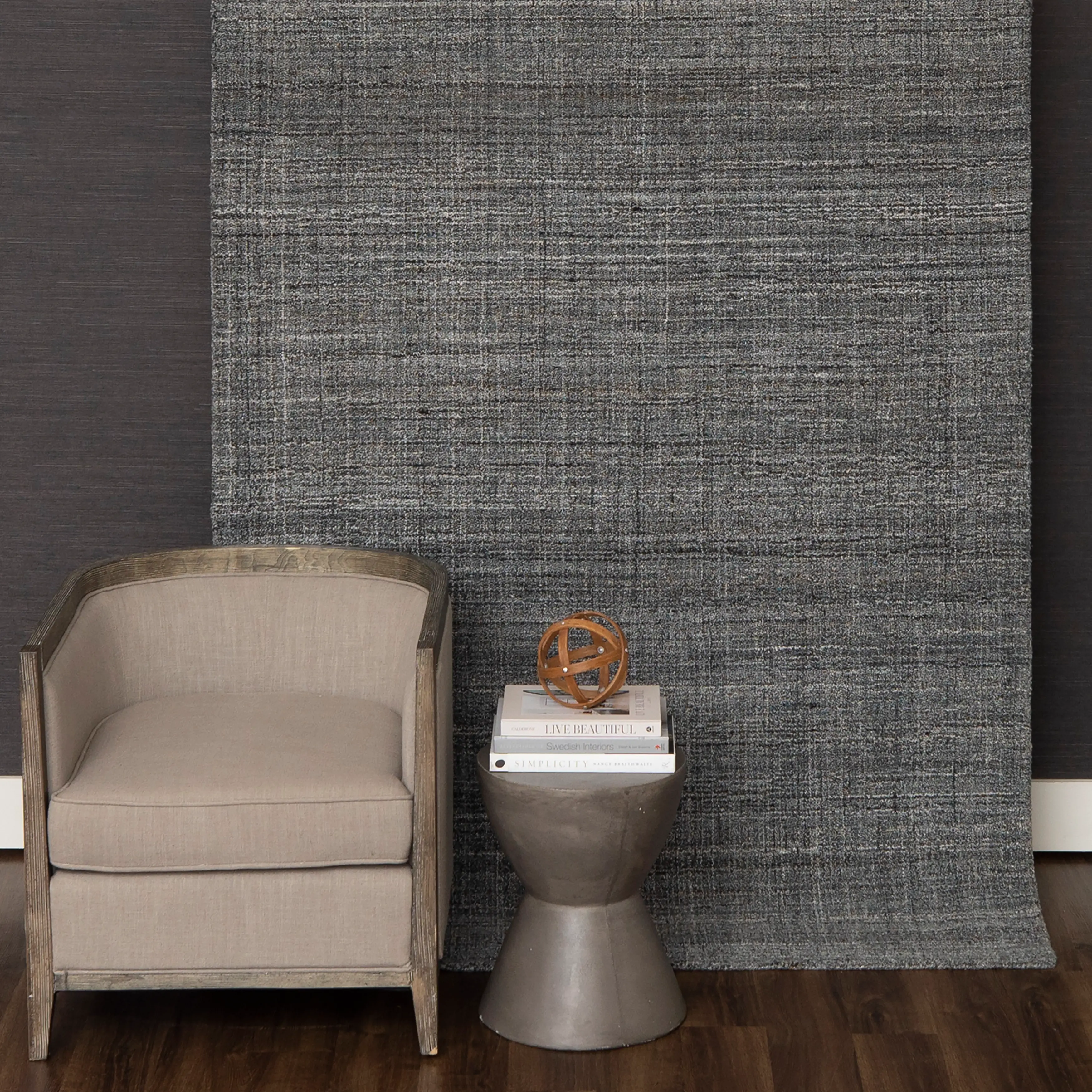 RG175-964/5X8 Haberdasher 5 x 8 Gray Area Rug-2