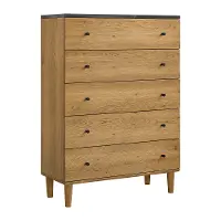 Sarah Prairie Oak 5-Drawer Chest