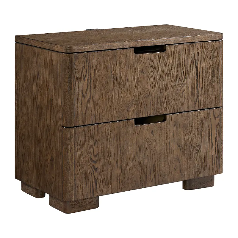 Regency Toffee Brown 2-Drawer Charging Nightstand