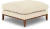 Aloy White Square Ottoman