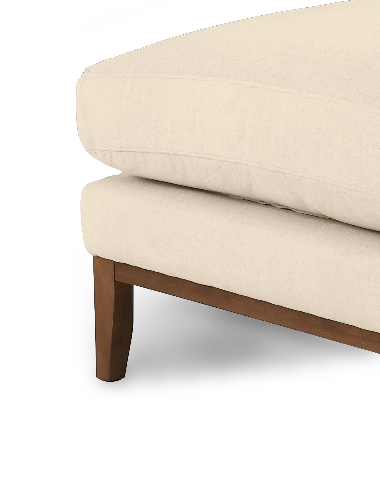 Aloy White 5‑Piece Right‑Hand Facing Sectional Sofa with Square Ottoman-5