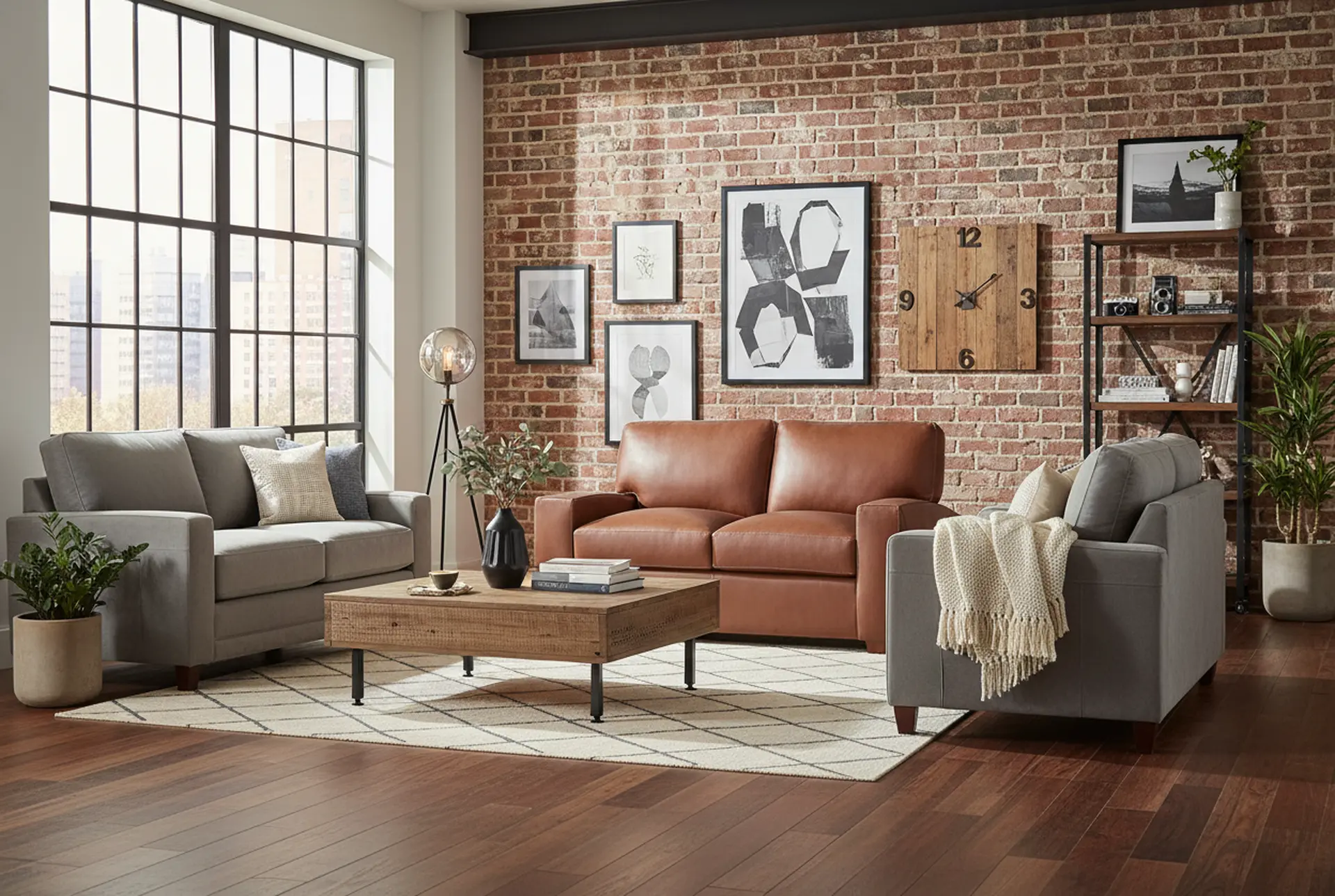 Kent Almond Leather Loveseat-2