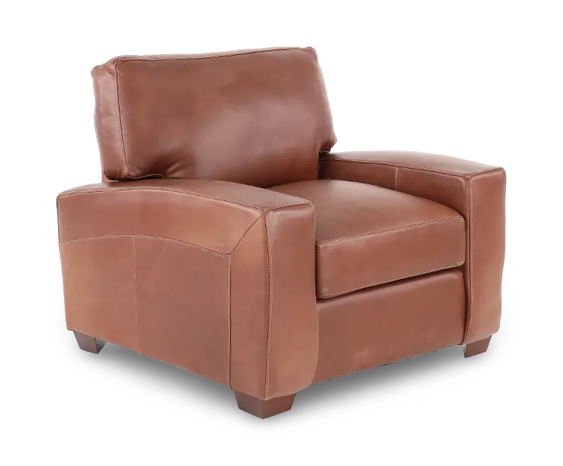 Kent Almond Leather Armchair